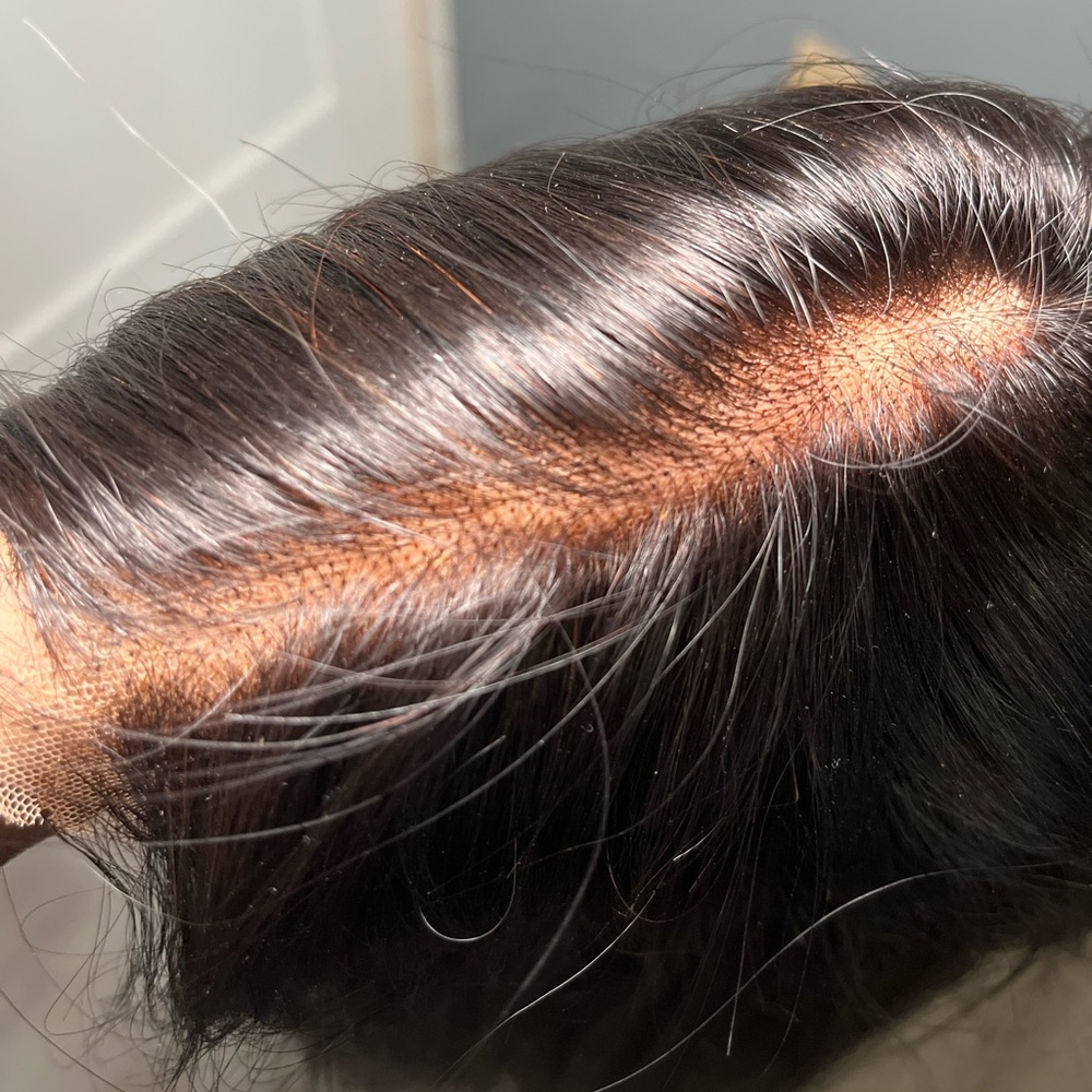Bone straight 28 inch black wig - Picture 7 of 8